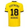 Borussia Dortmund Youssoufa Moukoko #18 Hemmatröja 2023-24 Korta ärmar